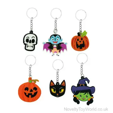 Halloween Themed Keyring - 6 Assorted Designs