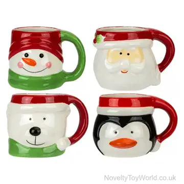 Hand Painted Christmas Mug - Ceramic (Boxed)