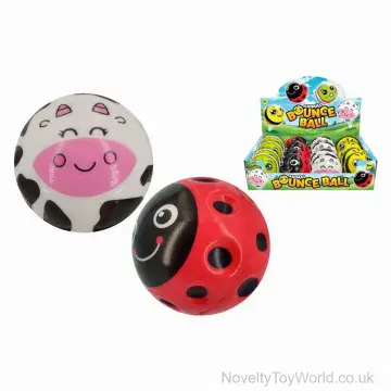 Happy Animal Bounce Ball (6.5cm)