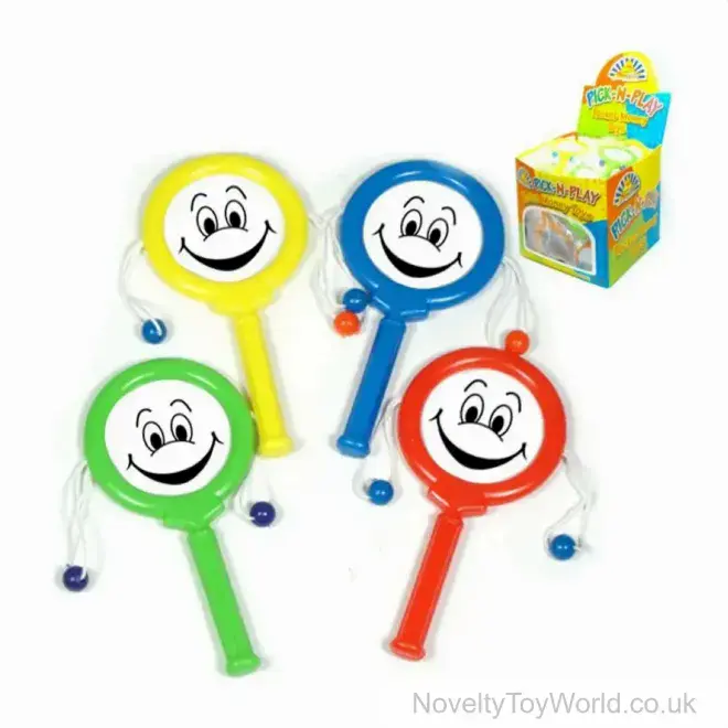 Happy Face Twist Drum - Assorted Colours (10cm) | Wholesale Toy Musical Instruments For Kids