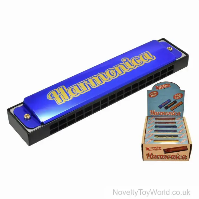 Harmonica Musical Instrument in Key C - Retro Boxed | Wholesale Musical Instruments UK