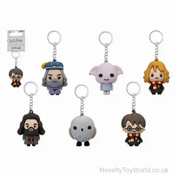 Harry Potter 3D Licensed Keyring - 6 Assorted (5cm)
