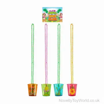 Hawaiian Shot Glass Necklace - Luau Party Dress Up