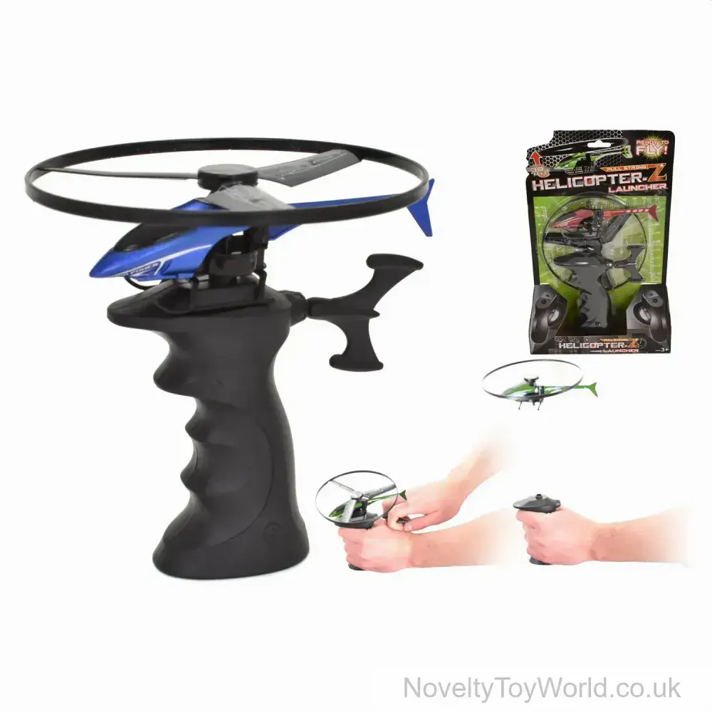Helicopter Pull String Launcher Toy - 30 Foot Launch Height | Wholesale ...