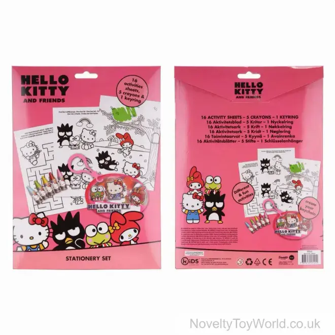 Hello Kitty 22 Piece Stationery Gift Set & Keyring | Bulk Buy Hello Kitty