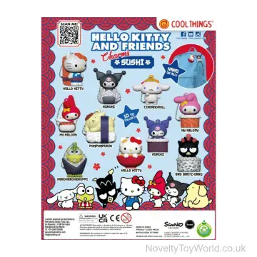 Hello Kitty & Friends Sushi Charms - 50mm Vending Capsule