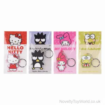Hello Kitty PVC Rubber Keyring - 4 Assorted (7cm)
