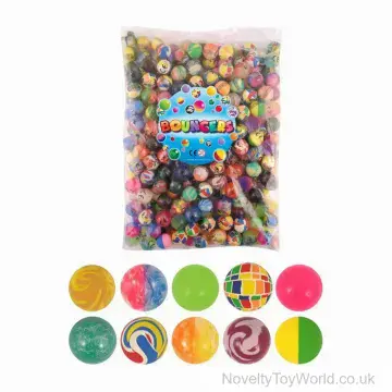 High Bounce Bouncy Ball Assortment - Bags of 250 (2.5cm)
