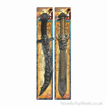 High Detail Skull Pirate Sword Toy - 2 Assorted