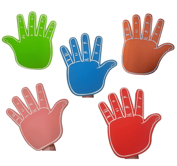 High Five Foam Hand Mix - Assorted Colours