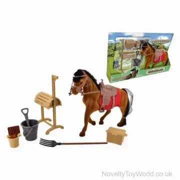 Horse Toy With Stable Accessories - Boxed