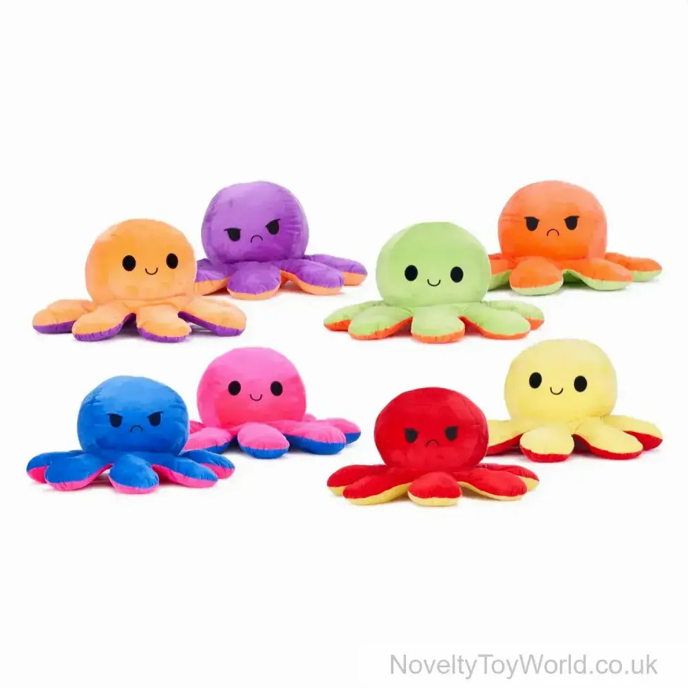 Huge Sea Creature Soft Plush Reversible Octopus Toy - 4 Assorted (94cm ...