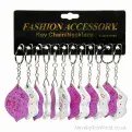 I Love You Lips Notepad Keyring (7cm) | Bulk Key Rings UK