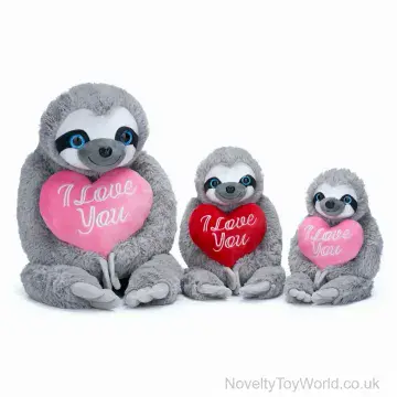 I Love You Shaggy Sloth Soft Toy (25cm)