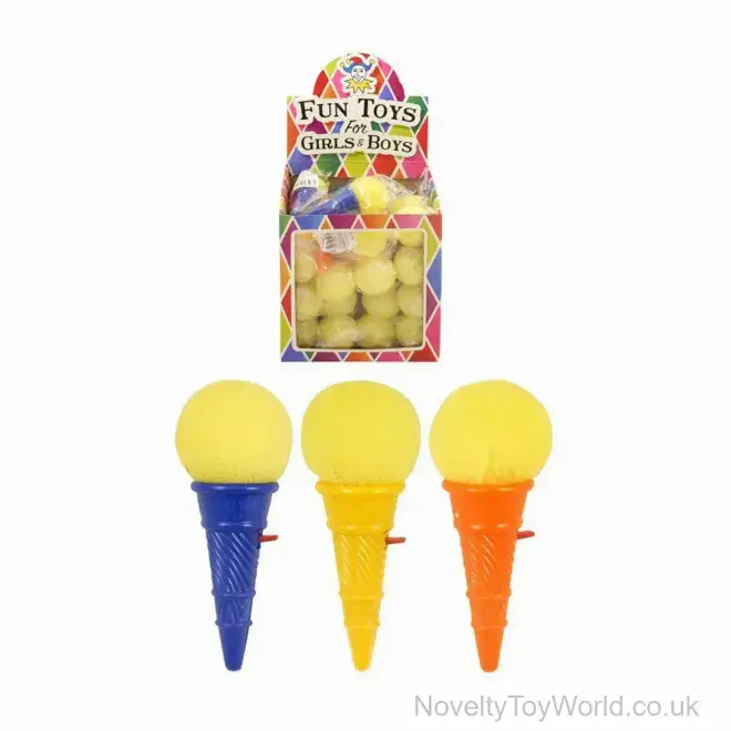 Ice Cream Cone Click & Pop Novelty Toy (9cm) | Pocket Money Toys