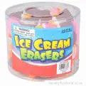 Bulk Buy | Ice Cream Novelty Eraser Rubbers (3.5cm) | Wholesale Party Bag Fillers