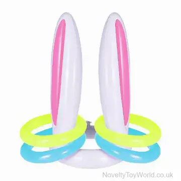 Inflatable Bunny Rabbit Ears Game - 5 Piece Set