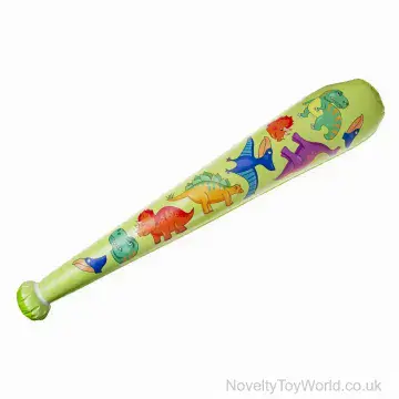 Inflatable Dinosaur Print Baseball Bat (85cm)