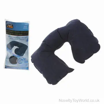 Inflatable Flock Travel Neck Cushion (44cm)