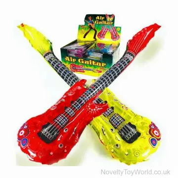Inflatable Foil Guitars - Assorted Colours (85cm)