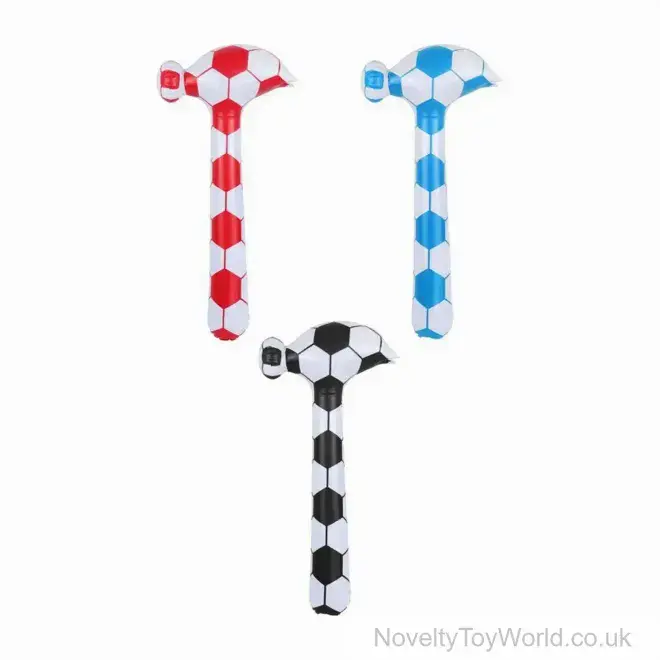 Inflatable Football Hammers (85cm) | Wholesale Sport Theme Novelties UK