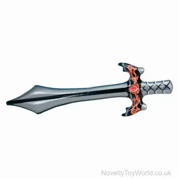 Inflatable Silver Medieval Knight's Sword (86cm)