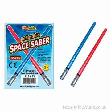 Inflatable Space Light Saber Sword - Blue & Red (85cm)
