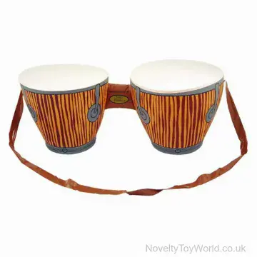 Inflatable Toy Bongo Drums with Strap (62cm)