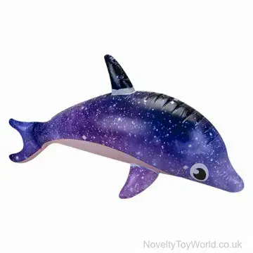 Inflatable Toy Dolphin Space Galaxy Design (90cm)
