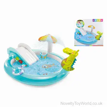 Intex Gator Play Pool - Slide, Inflatables, & Spray (201cm)