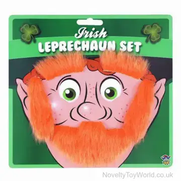 Irish Leprechaun Stick on Facial Hair Set - Fancy Dress