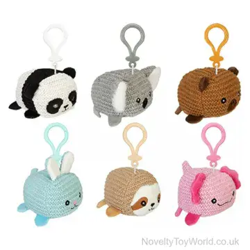 Japanese Chibi Knitted Animal Bag Clip (10cm)