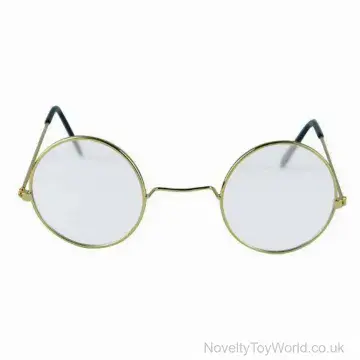 John Lennon Glasses - Gold Frame Clear Lense