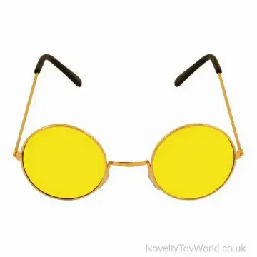 John Lennon Yellow Sunglasses - Adult