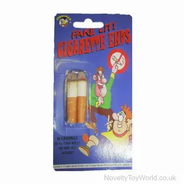Joke Cigarette End Gag Toy - Pack of 2