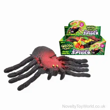 Joke Stretchy Tarantula Spider Toy - Assorted Colours (13cm)
