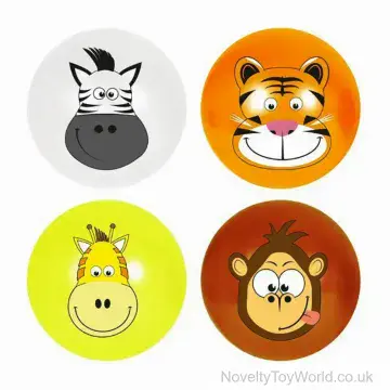 Jungle Animal Face Inflatable Beach Balls - Small (30cm)