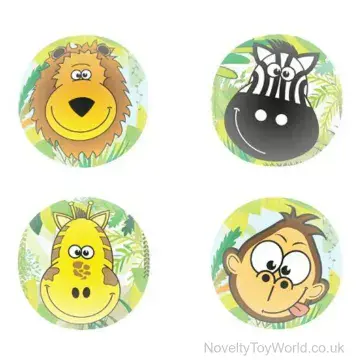 Jungle Safari Bouncy Balls - Bag of 100 (3.3cm)