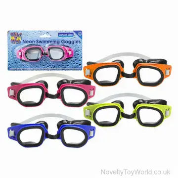 Junior Soft Seal Swimming Goggles - 4 Assorted