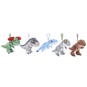Jurassic World Dominion Dinosaur Bag Clip - 5 Assorted (12cm)