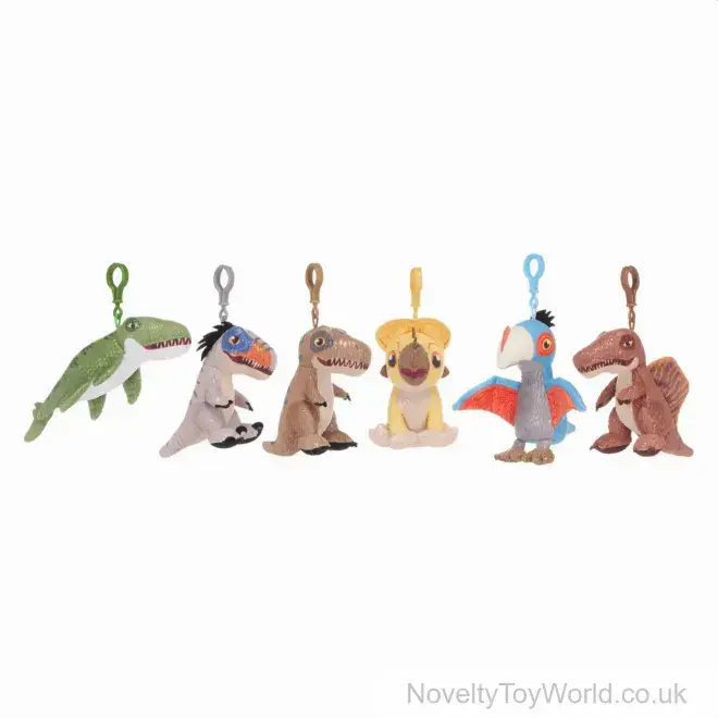 Jurassic World Rebirth Soft Toy Bag Clip (11cm) | Wholesale Jurassic Park Toys