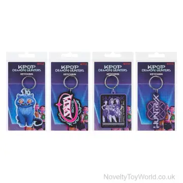 K-Pop Demon Hunters Licensed PVC Keyring - 4 Assorted