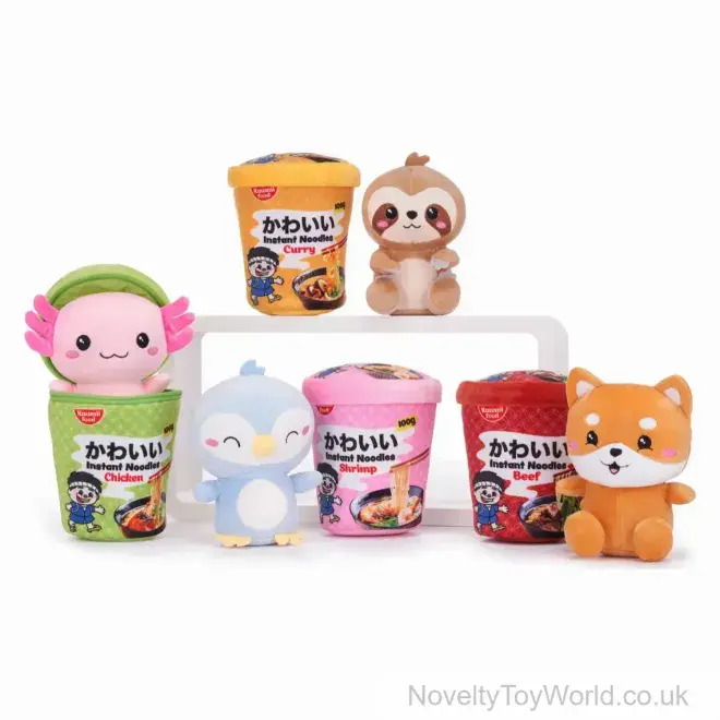 Kawaii Kuties Noodle Pot & Soft Toy (17cm) | Wholesale Japanese Toys