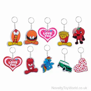 Keyring Novelty Cartoon Mix - Foam