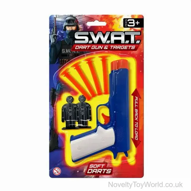 Kid's Police SWAT Team Dart Gun & Targets | Wholesale Toys