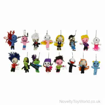Knitted Voodoo Dolls Keyring - 8cm