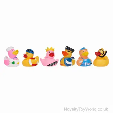 Large 17cm Novelty Rubber Duck - 6 Assorted