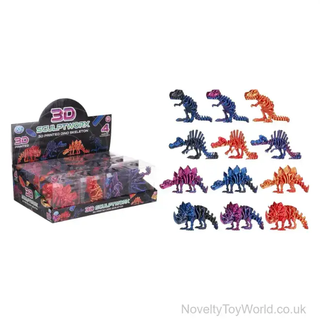 Large 3D Printed Dinosaur Skeleton (25cm) | Wholesale Toys