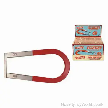 Large Classic Horseshoe Magnet with Metal Bar - Boxed (17cm)