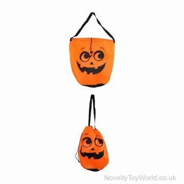 Large Halloween Pumpkin Bag For Trick Or Treating (22cm x 35cm)